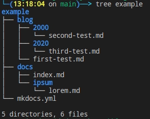 example tree